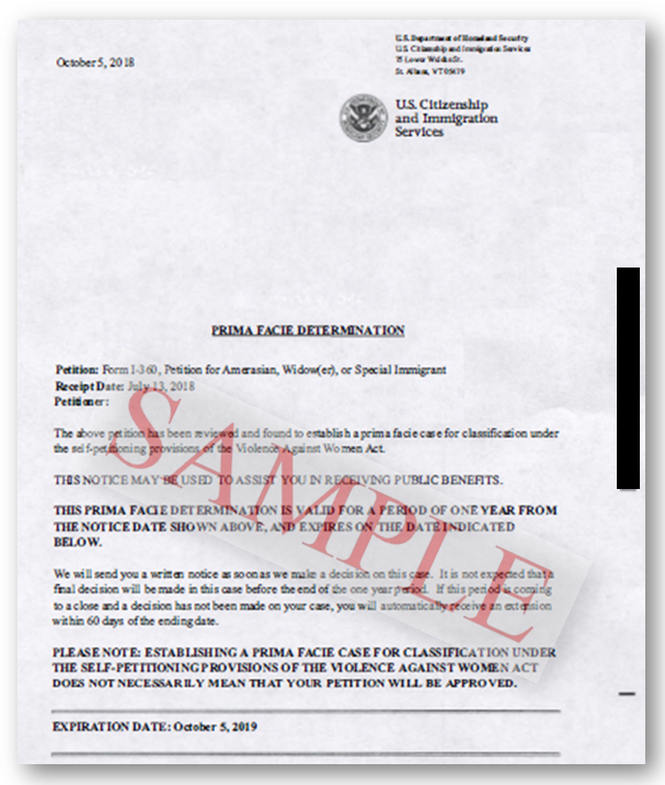 VAWA Letter